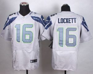 Nike Seahawks #16 Tyler Lockett Grey Alternate Men's Stitched NFL Elite Jersey