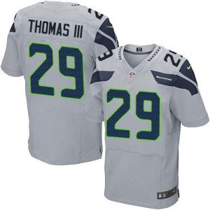Nike Seahawks #29 Earl Thomas III Grey Alternate Men's Stitched NFL Elite Jersey