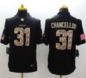 Nike Seahawks #31 Kam Chancellor Black Men's Stitched NFL Limited Salute to Service Jersey