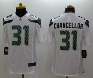 Nike Seahawks #31 Kam Chancellor White Men's Stitched NFL Limited Jersey