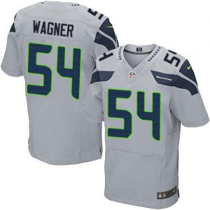 Nike Seahawks #54 Bobby Wagner Grey Alternate Men's Stitched NFL Elite Jersey