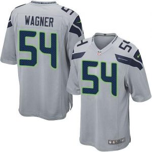 Nike Seahawks #54 Bobby Wagner Grey Alternate Men's Stitched NFL Game Jersey