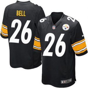 Nike Steelers #26 Le'Veon Bell Black Team Color Men's Embroidered NFL Game Jersey