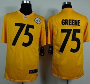Nike Steelers #75 Joe Greene Gold Men's Stitched NFL Game Jersey