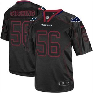 Nike Texans #56 Brian Cushing Lights Out Black Men's Embroidered NFL Elite Jersey
