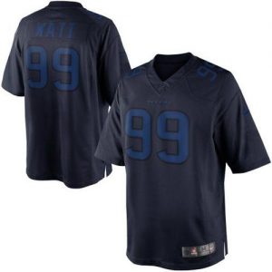 Nike Texans #99 J.J. Watt Navy Blue Men's Embroidered NFL Drenched Limited Jersey