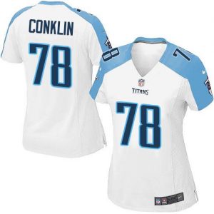 Nike Titans #78 Jack Conklin White Women's Stitched NFL Elite Jersey