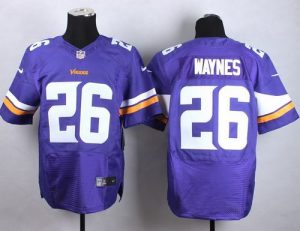 Nike Vikings #26 Trae Waynes Purple Team Color Men's Stitched NFL Elite Jersey