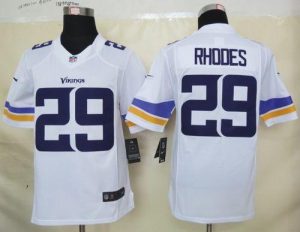 Nike Vikings #29 Xavier Rhodes White Men's Embroidered NFL Limited Jersey