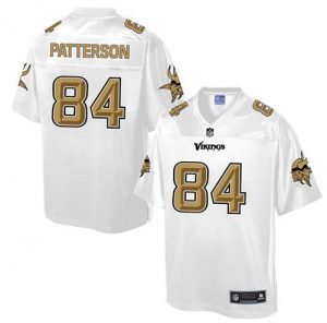 Nike Vikings #84 Cordarrelle Patterson White Men's NFL Pro Line Fashion Game Jersey