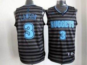 Nuggets #3 Ty Lawson Black Grey Groove Stitched NBA Jersey