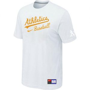Oakland Athletics Nike Short Sleeve Practice MLB T-Shirts White