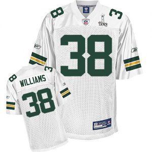 Packers #38 Tramon Williams White Super Bowl XLV Embroidered NFL Jersey