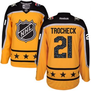 Panthers #21 Vincent Trocheck Yellow 2017 All-Star Atlantic Division Women's Stitched NHL Jersey