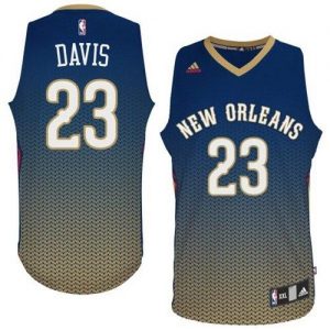 Pelicans #23 Anthony Davis Navy Resonate Fashion Swingman Embroidered NBA Jersey