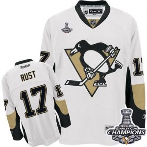 Penguins #17 Bryan Rust White 2016 Stanley Cup Champions Stitched NHL Jersey