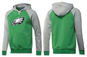 Philadelphia Eagles Logo Pullover Hoodie Green & Grey