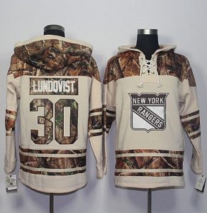 Rangers #30 Henrik Lundqvist Cream Camo Stitched NHL Jersey