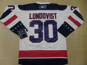 Rangers #30 Henrik Lundqvist White Embroidered 2012 Winter Classic NHL Jersey