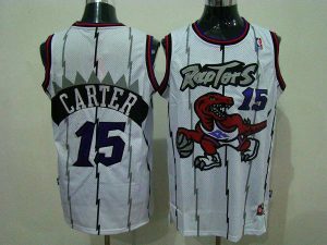 Raptors #15 Vince Carter White Swingman Stitched NBA Jersey