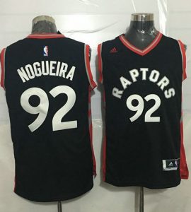 Raptors #92 Lucas Nogueira Black Stitched NBA Jersey