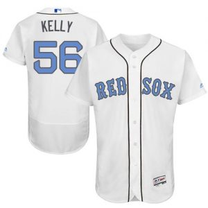 Red Sox #56 Joe Kelly White Flexbase Authentic Collection 2016 Father's Day Stitched MLB Jersey