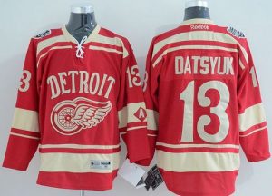 Red Wings #13 Pavel Datsyuk Red 2014 Winter Classic Stitched NHL Jersey