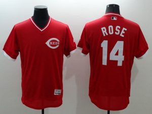 Reds #14 Pete Rose Red Flexbase Authentic Collection Cooperstown Stitched MLB Jersey