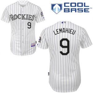 Rockies #9 DJ LeMahieu White Cool Base Stitched Youth MLB Jersey