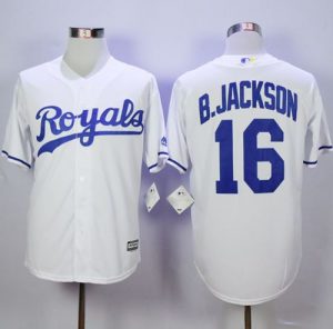Royals #16 Bo Jackson New White Cool Base Stitched MLB Jersey