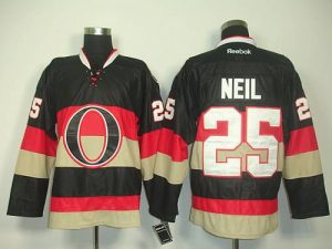 Senators #25 Chris Neil Black Third Embroidered NHL Jersey