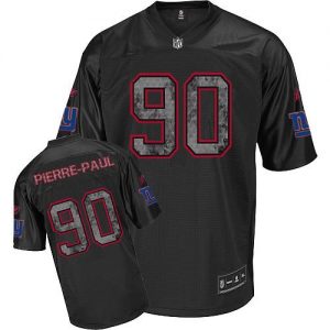 Sideline Black United Giants #90 Jason Pierre-Paul Black Stitched NFL Jersey