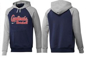 St.Louis Cardinals Pullover Hoodie Blue & Grey