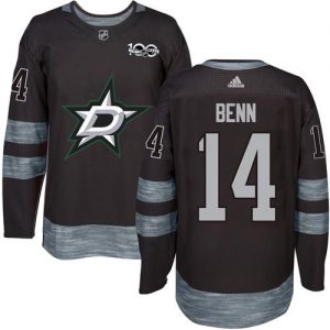 Stars #14 Jamie Benn Black 1917-2017 100th Anniversary Stitched NHL Jersey