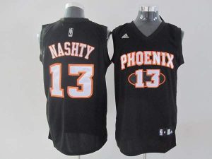 Suns #13 Steve Nash Stitched Black Nashty Fashion NBA Jersey