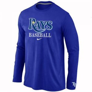 Tampa Bay Rays Long Sleeve MLB T-Shirt Blue