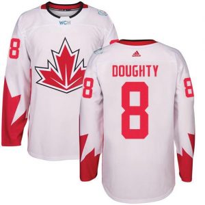 Team CA. #8 Drew Doughty White 2016 World Cup Stitched NHL Jersey