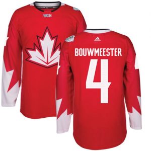 Team Canada #4 Jay Bouwmeester Red 2016 World Cup Stitched Youth NHL Jersey