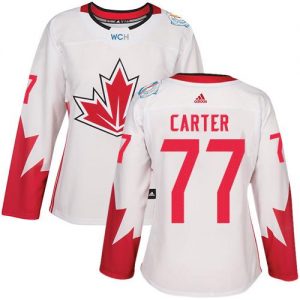 Team Canada #77 Jeff Carter White 2016 World Cup Women's Stitched NHL Jersey
