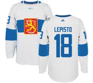 Team Finland #18 Sami Lepisto White 2016 World Cup Stitched NHL Jersey
