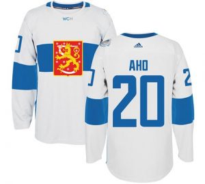 Team Finland #20 Sebastian Aho White 2016 World Cup Stitched NHL Jersey