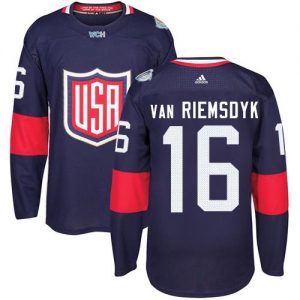 Team USA #16 James van Riemsdyk Navy Blue 2016 World Cup Stitched NHL Jersey