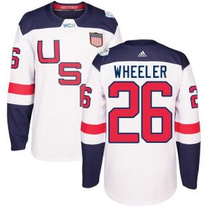 Team USA #26 Blake Wheeler White 2016 World Cup Stitched Youth NHL Jersey