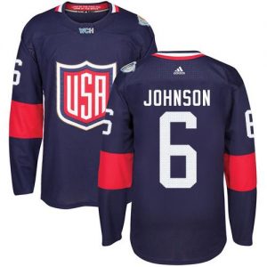 Team USA #6 Erik Johnson Navy Blue 2016 World Cup Stitched Youth NHL Jersey