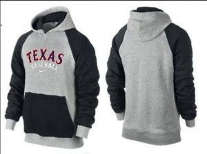 Texas Rangers Pullover Hoodie Grey & Black