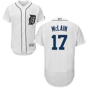 Tigers #17 Denny McLain White Flexbase Authentic Collection Stitched MLB Jersey