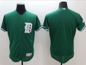 Tigers Blank Green Celtic Flexbase Authentic Collection Stitched MLB Jersey