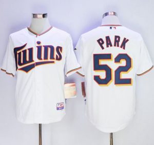 Twins #52 Byung-Ho Park White Home Cool Base Stitched MLB Jersey