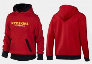 Washington Redskins English Version Pullover Hoodie Red & Black