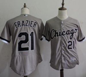 White Sox #21 Todd Frazier Grey Flexbase Authentic Collection Stitched MLB Jersey